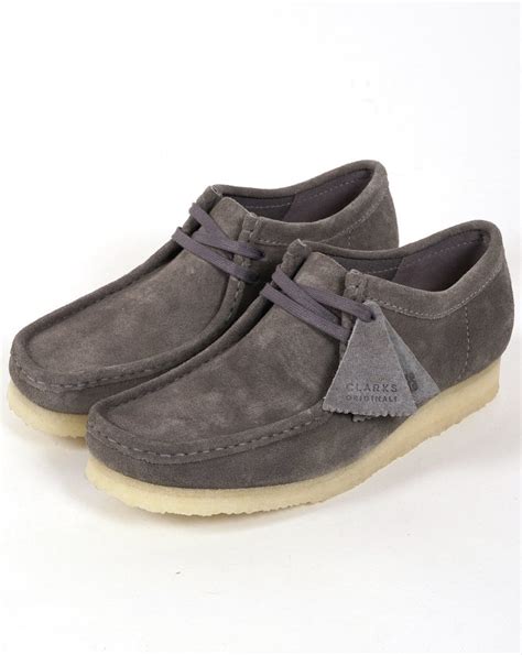 Clarks Originals Wallabee Suede Shoe Grey 80s Casual Classics