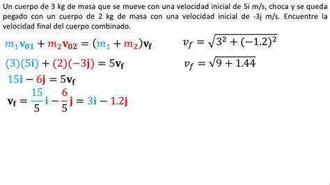 Física Colisiones en dos dimensiones Ejemplo 2 YouTube