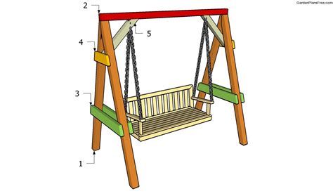 Woodwork Wooden Garden Swing Bench Plans PDF Plans