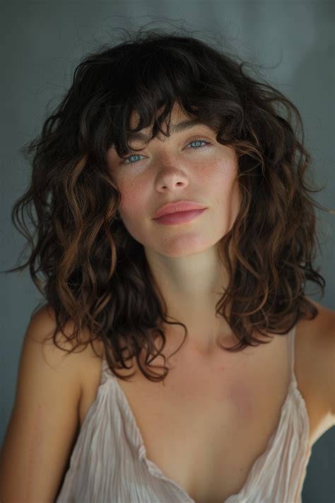Effortlessly Stylish: 16 Beautiful Shoulder-Length Hairstyles for Curly ...