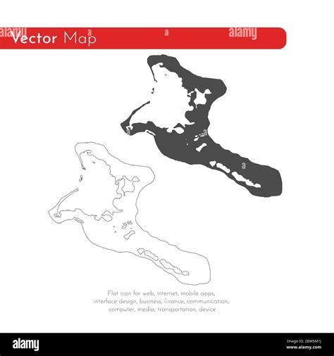 Mapa Vectorial Kiribati Ilustraci N Vectorial Aislada Negro Sobre