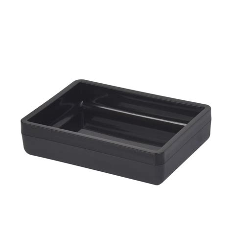 Mainstays Frosted Black Plastic Soap Dish