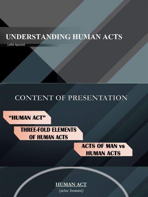 Understanding Human Acts Pdf