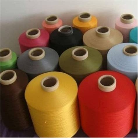 Textured Polyester 150 Filament Yarn Dyed For Knitting Denier Range