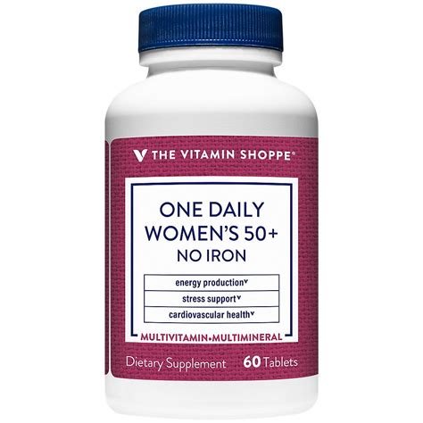 The Vitamin Shoppe One Daily Womens 50 Multivitamin With No Iron