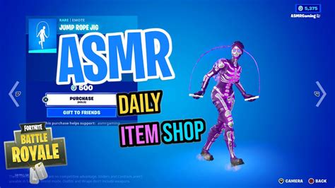 Asmr Fortnite New Jump Rope Jig Emote Daily Item Shop 🎮🎧 Relaxing