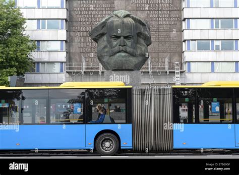 Chemnitz Karl Marx Monument Deutschland Sachsen Chemnitz In Ddr