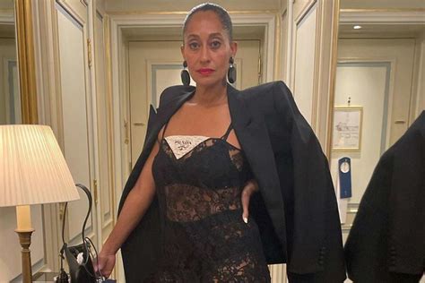 Tracee Ellis Ross Models Barely There Lace Look In Paris I Felt Like A Dream