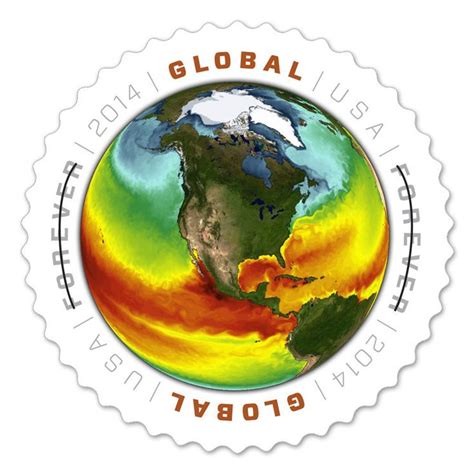 Usps New 115 Global Sea Surface Forever Stamp Sheet Of 10 Usps