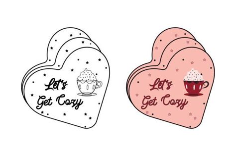 Get Cozy Sticker Craft Design With Love Graphic By Selim Gdb Creative