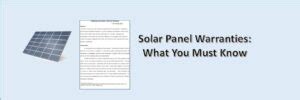 What You Must Know About Solar Panel Warranty Portablesolarexpert