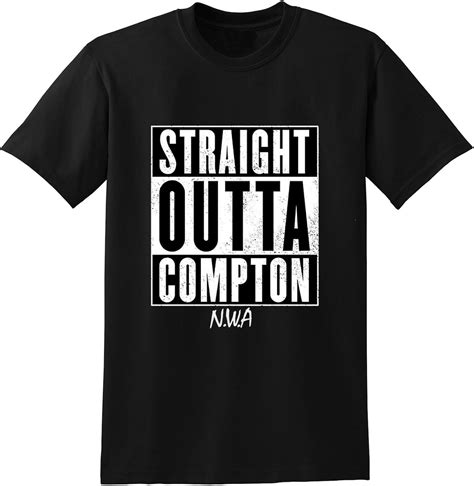 Straight Outta Compton Design T Shirt For Men M Black