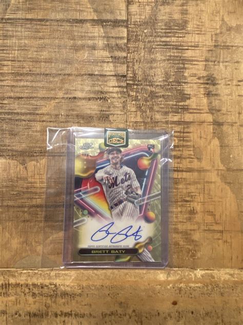 Topps Cosmic Chrome Brett Baty Superfractor Rookie Auto Cca