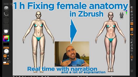 Female Body Sculpt In Zbrush Fixed In Hour Beginners Anatomy Sculpt