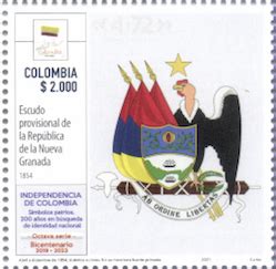 Emisi N Postal Independencia De Colombia S Mbolos Patrios A Os