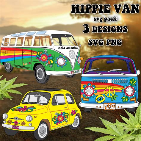 Hippie Van Svg Designs Master Bundles