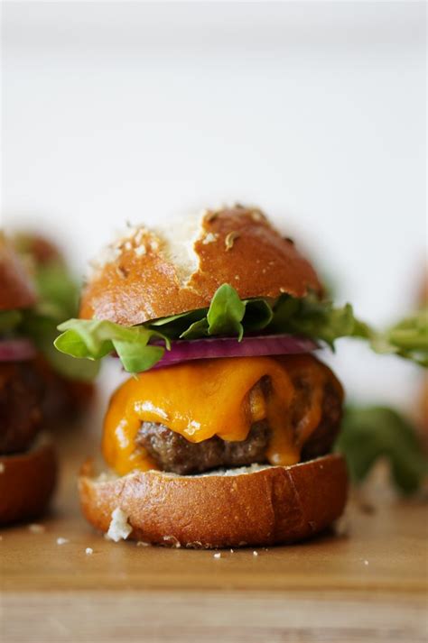 Pretzel Slider Buns With Caraway Seeds Honestlyyum