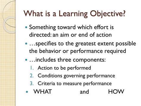 PPT Writing Learning Objectives PowerPoint Presentation Free