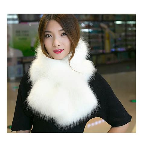 100cm Faux Raccoon Fox Fur Shawl Crossover Large Fur Super Luxurious Scarf Imitated Fox Fur Cape