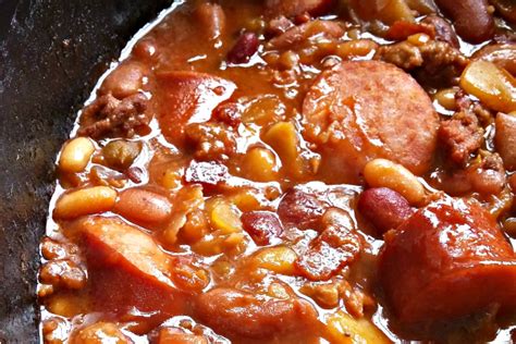 Three Meat Crock Pot Cowboy Beans Artofit