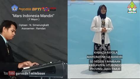 Mars Indonesia Mandiri Lagu Wajib Khanza Fayola Lomba FLS2N