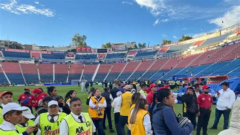 As Se Vivi El Sismo En El Estadio Azul Previo Al Cruz Azul Vs Tigres