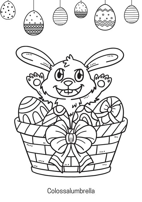 Free Easter Bunny Printable Coloring Pages