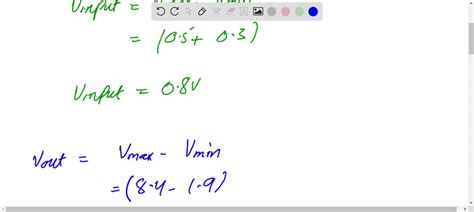 Solved An Op Circuit Given An Input Signal Vin Min V Max