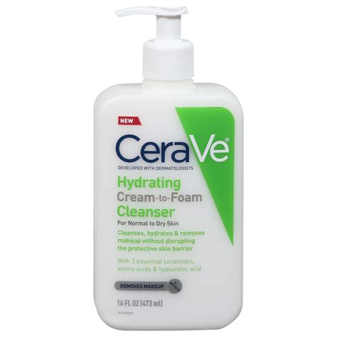 Save On CeraVe Hydrating Cream To Foam Cleanser Pump Ceramides