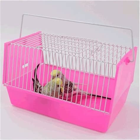 Ajw Cages Oiseaux Cage D Oiseau Portatif En Fer En Plastique En Fer