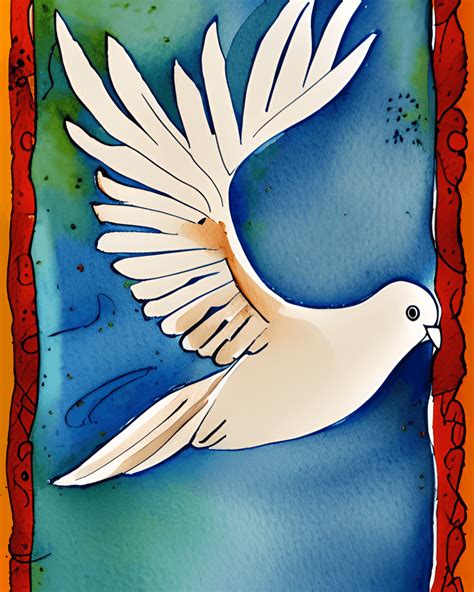 Holy Spirit Dove Illustration Watercolor · Creative Fabrica