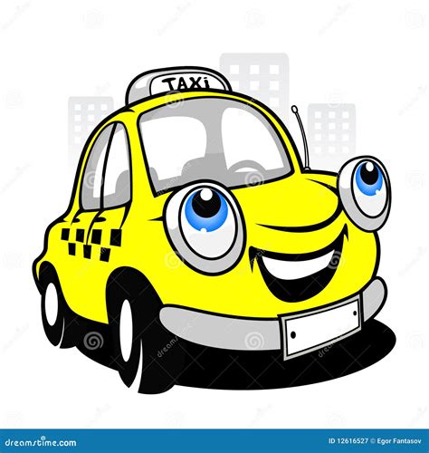 Cartoon Taxi Vector Illustration | CartoonDealer.com #18295216