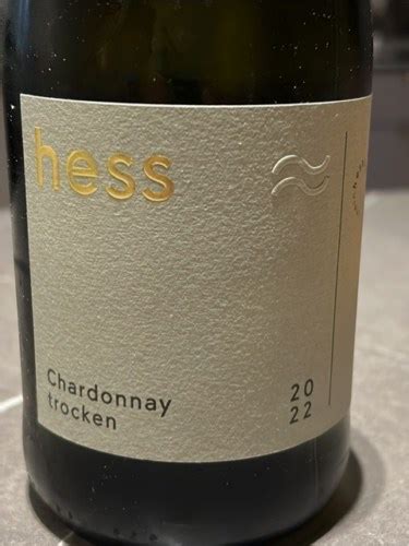 Weingut Hess Chardonnay Trocken Vivino Us