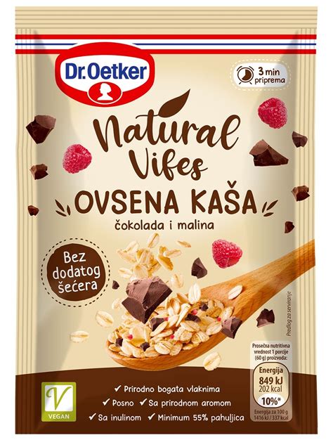 DR OETKER ovsena kaša čokolada malina 60g Cenoteka