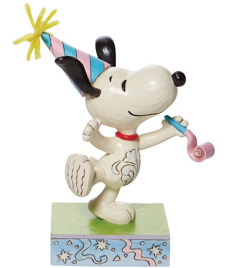 Peanuts By Jim Shore Jspea Snoopy And Woodstock Birthday Figurine Dillards