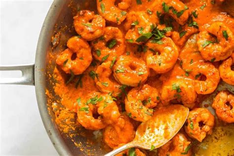 Easy Pan Fried Romesco Shrimp Lena S Kitchen