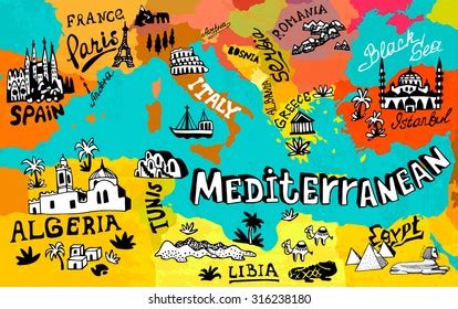 6,709 Italy And Mediterranean Map Images, Stock Photos & Vectors ...