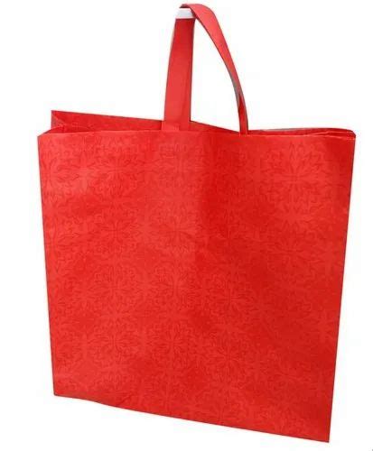 Red Plain Loop Handle Non Woven Bag Capacity 10 Kg At Rs 200 Kg In