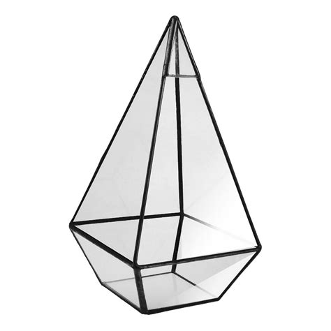 Pyramideglas Geometrisk Terrariumskasse Bordplade Grandado