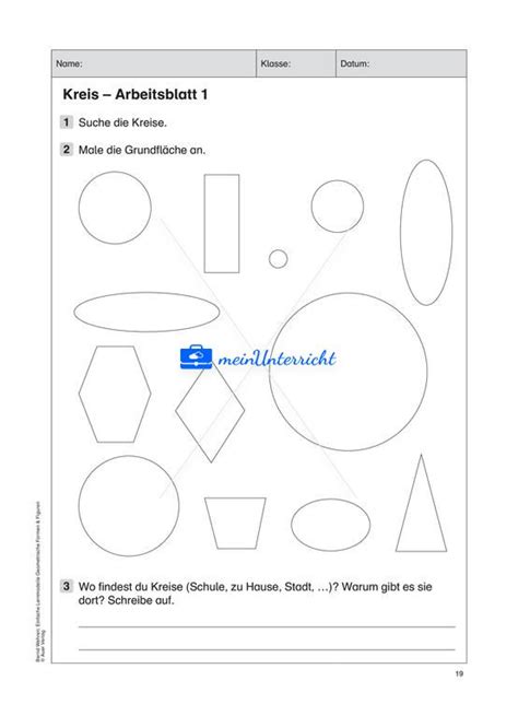 Fl Chenformen Ebene Figuren Meinunterricht