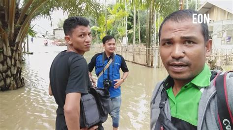 Banjir Luapan Krueng Meureubo Aceh Barat Youtube