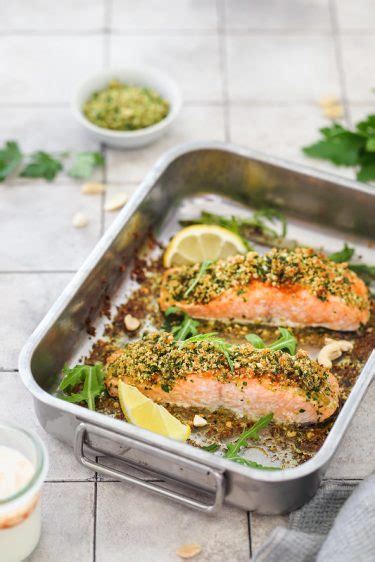 Saumon en croûte d herbes Recette plat rapide Un déjeuner de soleil