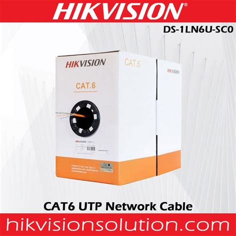 Hikvision DS 1LN6U SC0 305m CAT6 UTP Network Cable Solid Copper Best Price