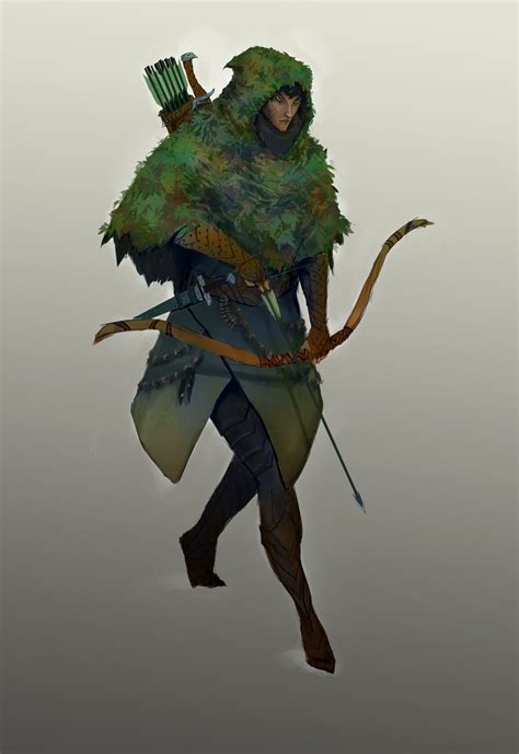 Artstation Wood Elf Ranger Zack Castro With Images Elf Ranger