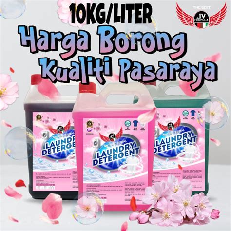 Sabun Dobi 10kg Wangipelembutantibaktiria Liquid Laundry Detergent