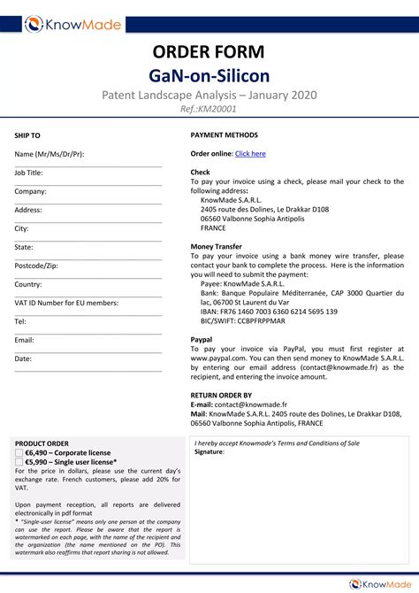 Gan On Si Patent Landscape Flyer Pdf