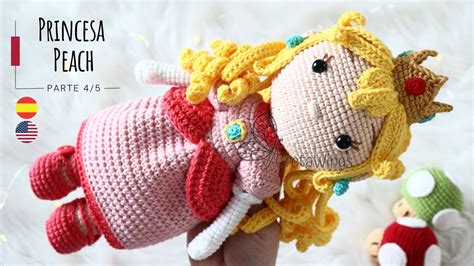 Princesa Peach Amigurumi Tutorial Parte 4 5 VESTIDO Sub