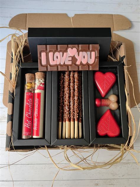 Hot Chocolate Gift Set Holiday Gift Box Adult Funny Chocolate Valentines Day Chocolate