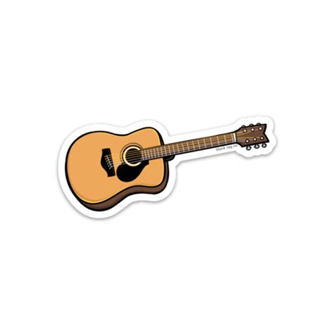 The Guitar Sticker Guitar Stickers Bubble Stickers Cool Stickers