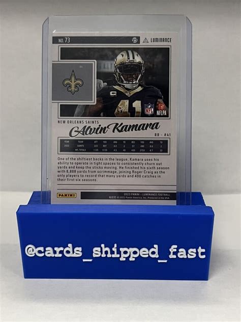 2023 Panini Luminance Alvin Kamara Blue Parallel 150 New Orleans